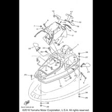 ENGINE HATCH 1 pour Yamaha 1998 WaveRunner WAVE RUNNER XL1200 - XL1200W - 1998