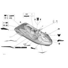 09- Decals pour Sea-Doo 2019 002 - RXT 300, 2019