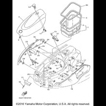 ENGINE HATCH 2 pour Yamaha 1998 WaveRunner WAVE RUNNER XL1200 - XL1200W - 1998