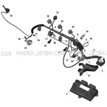 10- Engine Harness And Electronic Module  - 903 - Spark HO pour Seadoo 2019 003 - Spark TRIXX, 2019