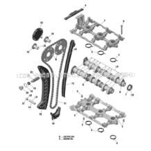 01- Valve Train  - 903 pour Sea-Doo 2019 001 - Spark 900 ACE, 2019