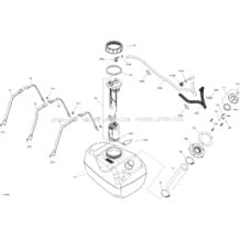 02- Fuel System pour Sea-Doo 2019 001 - Spark 900 ACE, 2019