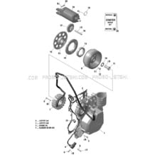 03- Magneto And Electric Starter  - 903 pour Seadoo 2019 001 - Spark 900 ACE, 2019