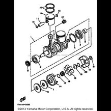 CRANKSHAFT - PISTON pour Yamaha 1990 WaveRunner WAVE RUNNER III - WRA650D - 1990