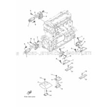 ENGINE MOUNT pour Yamaha 2020 WaveRunner FX CRUISER HO - FB1800AV - 2020