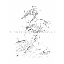 SEAT & UNDER LOCKER 2 pour Yamaha 2020 WaveRunner FX CRUISER HO - FB1800AV - 2020