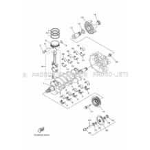 CRANKSHAFT & PISTON pour Yamaha 2020 WaveRunner FX CRUISER SVHO - FC1800AV - 2020