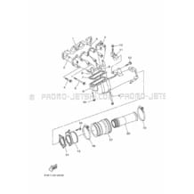 EXHAUST 1 pour Yamaha 2020 WaveRunner FX CRUISER SVHO - FC1800AV - 2020