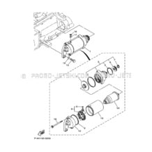 STARTING MOTOR pour Yamaha 2020 WaveRunner FX CRUISER SVHO - FC1800AV - 2020