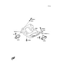 Engine Mount pour Kawasaki 1990 TS