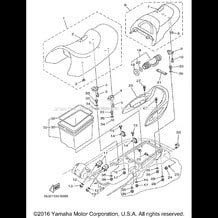 SEAT UNDER LOCKER pour Yamaha 1998 WaveRunner WAVE RUNNER XL1200 (XL1200W) 1998