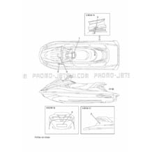 IMPORTANT LABELS pour Yamaha 2020 WaveRunner VX - VX1050CV - 2020