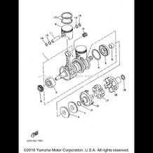 CRANKSHAFT PISTON pour Yamaha 1998 WaveRunner WAVE RUNNER XL760 (XL760W) 1998