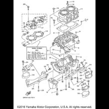 CYLINDER CRANKCASE pour Yamaha 1998 WaveRunner WAVE RUNNER XL760 - XL760W - 1998