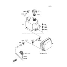 Oil Tank pour Kawasaki 1990 TS