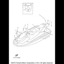 IMPORTANT LABELS pour Yamaha 1998 WaveRunner WAVE RUNNER XL760 (XL760W) 1998