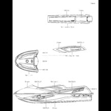 Decals(AKF ALF) pour Kawasaki 2020 JET SKI® SX-R®