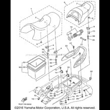 SEAT UNDER LOCKER pour Yamaha 1998 WaveRunner WAVE RUNNER XL760 (XL760W) 1998