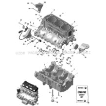 01- Engine - Crankcase pour Seadoo 2020 001 - FISH PRO 170, 2020
