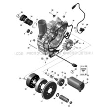 10- Engine - Magneto And Electric Starter pour Seadoo 2020 001 - FISH PRO 170, 2020