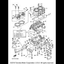 CYLINDER CRANKCASE pour Yamaha 1998 WaveRunner WAVEVENTURE 700 - WVT700W - 1998