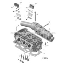 01- Cylinder Head And Exhaust Manifold  - 903 pour Sea-Doo 2020 003 - Spark TRIXX, 2020