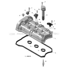 01- Valve Cover  - 903 pour Sea-Doo 2020 003 - Spark TRIXX, 2020
