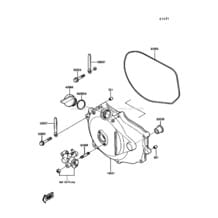 Engine Cover(s) pour Kawasaki 1990 X2