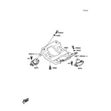 Engine Mount pour Kawasaki 1990 X2