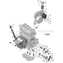 01- Engine Lubrication  - 903 pour Sea-Doo 2020 001 - Spark 900 ACE, 2020