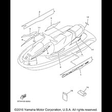 GRAPHIC TOOL pour Yamaha 1998 WaveRunner WAVEVENTURE 700 - WVT700W - 1998