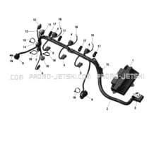 10- Electric - Engine Harness - 170HP pour Seadoo 2020 001 - GTX 170, 2020