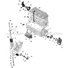 01- Engine - Lubrication -  1630 SCIC pour Sea-Doo 2020 001 - GTR 230, 2020