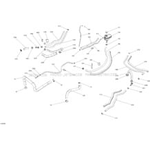 01- Cooling System pour Sea-Doo 2020 001 - GTR 230, 2020