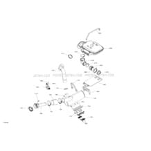 01- Exhaust pour Sea-Doo 2020 005 - GTI 130 PRO (Rental), 2020