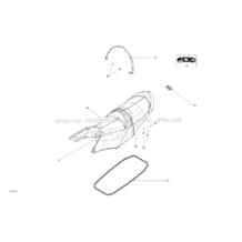 09- Seat pour Seadoo 2020 005 - GTI 130 PRO (Rental), 2020