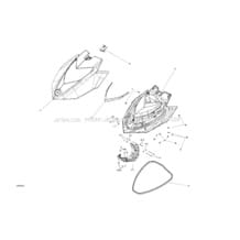 09- Front Cover pour Sea-Doo 2020 005 - GTI 130 PRO (Rental), 2020