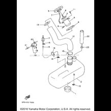 OIL TANK pour Yamaha 1998 WaveRunner WAVEVENTURE 700 (WVT700W) 1998