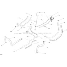 01- Cooling System pour Sea-Doo 2020 004 - GTI SE 170, 2020