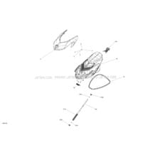 09- Front Cover pour Sea-Doo 2020 004 - GTI SE 170, 2020