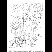 SEAT UNDER LOCKER pour Yamaha 1998 WaveRunner WAVEVENTURE 700 (WVT700W) 1998