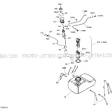 02- Fuel System pour Seadoo 2020 003 - GTI SE 130, 2020