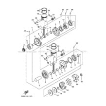 CRANKSHAFT & PISTON pour Yamaha 2018 WaveRunner SJ700B-T - 2018