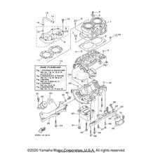 CYLINDER & CRANKCASE pour Yamaha 2018 WaveRunner SJ700B-T - 2018