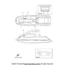 IMPORTANT LABELS pour Yamaha 2018 WaveRunner SJ700B-T - 2018