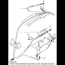 CONTROL CABLE pour Yamaha 1999 WaveRunner SUPER JET - SJ700AX - 1999