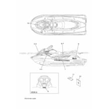 GRAPHICS pour Yamaha 2019 WaveRunner EX DELUXE - EX1050AU - 2019