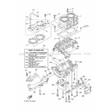 CYLINDER & CRANKCASE pour Yamaha 2019 WaveRunner SUPER JET - SJ700B-U - 2019