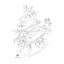 ENGINE HATCH pour Yamaha 2019 WaveRunner SUPER JET - SJ700B-U - 2019