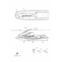 GRAPHICS pour Yamaha 2019 WaveRunner SUPER JET - SJ700B-U - 2019